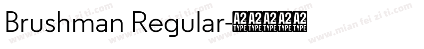 Brushman Regular字体转换